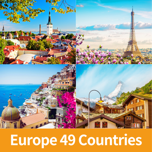 Europe 49 Countries eSIM Data