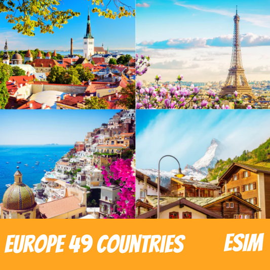 Europe 49 Countries eSIM Data