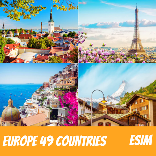 Europe 49 Countries eSIM Data